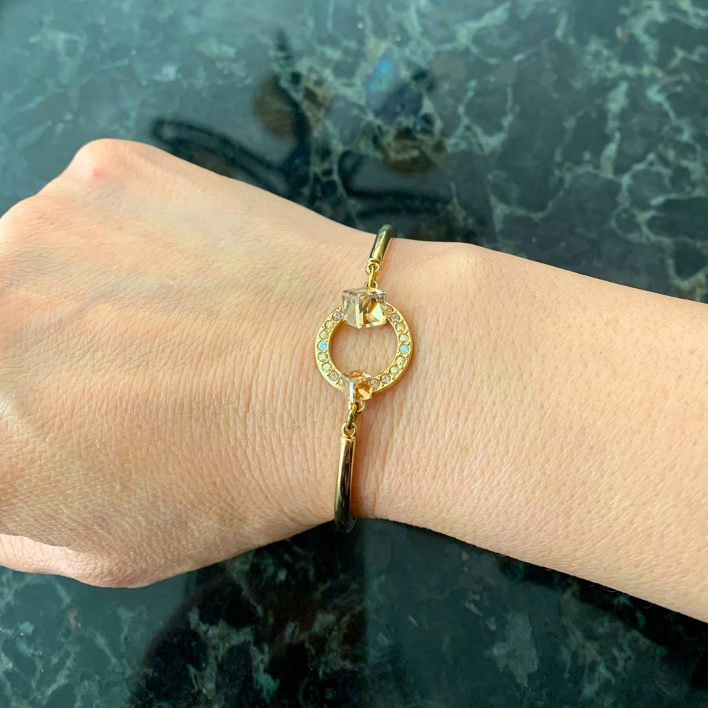 Swarovski gold bracelet